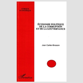 Economie politique de la corruption et de la gouvernance