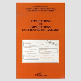 Applications implications sciences du la