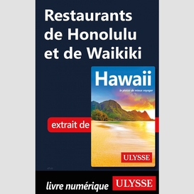 Restaurants de honolulu et de waikiki