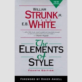 The elements of style, fourth edition