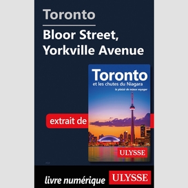 Toronto - bloor street, yorkville avenue
