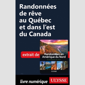 Randonnées de rêve au québec et dans l'est du canada