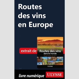Routes des vins en europe