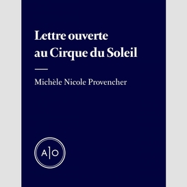 Au cirque du soleil