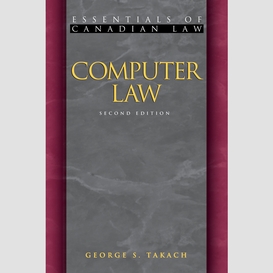 Computer law, 2/e