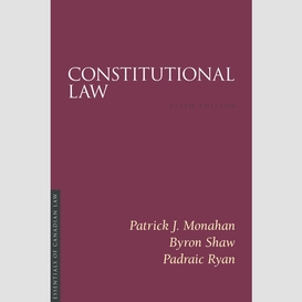 Constitutional law, 5/e