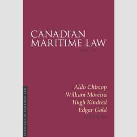 Canadian maritime law 2/e