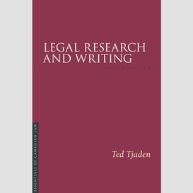 Legal research and writing, 4/e