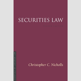Securities law 2/e