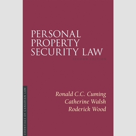 Personal property security law, 2/e