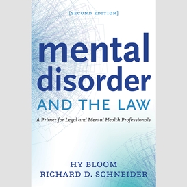 Mental disorder and the law