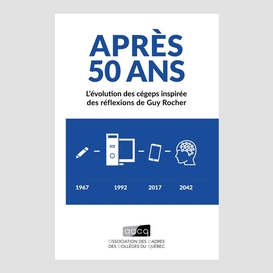 Après 50 ans : l'évolution des cégeps inspirée des réflexions de guy rocher