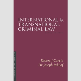 International and transnational criminal law 3/e