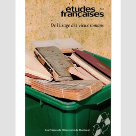 Études françaises. volume 42, numéro 1, 2006