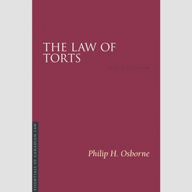 The law of torts, 6/e