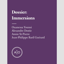 Dossier immersions