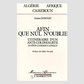 Afin que nul n'oublie