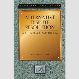Alternative dispute resolution