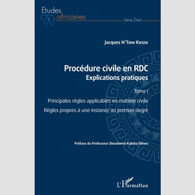 Procédure civile en rdc. explications pratiques