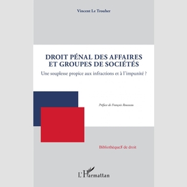 Droit pénal des affaires et groupes de sociétés