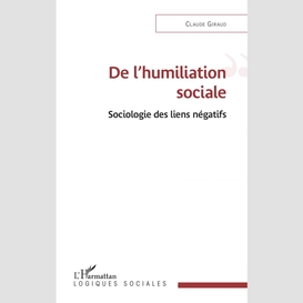 De l'humiliation sociale