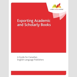 Exporting academic and scholarly books