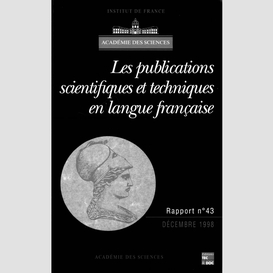 Les publications scientifiques et techniques en langue française