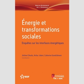 Energie et transformations sociales : enquêtes sur les interfaces énergétiques