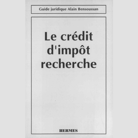 Le crédit d'impôt recherche