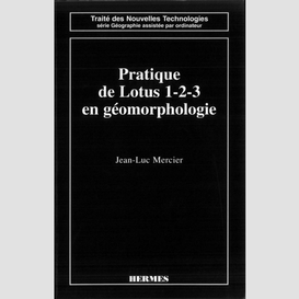 Pratique de lotus 1-2-3 en géomorphologie