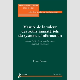 Mesure de la valeur des actifs immatériels du système d'information : valeur intrinsèque des données, règles et processus