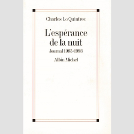 L'espérance de la nuit