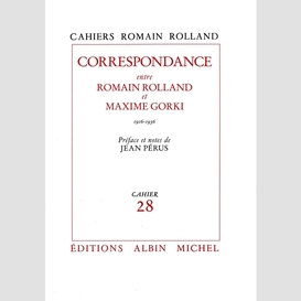 Correspondance entre romain rolland et maxime gorki (1916-1936)