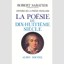 Histoire de la poésie française - poésie du xviii° siècle