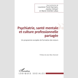 Psychiatrie, santé mentale et culture professionnelle partagée