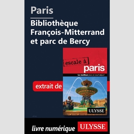 Paris - bibliothèque françois-mitterrand et parc de bercy