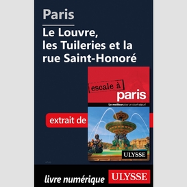 Paris - le louvre, les tuileries et la rue saint-honoré
