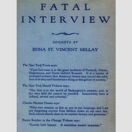 Fatal interview: sonnets