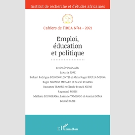 Emploi, éducation et politique