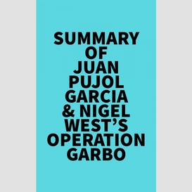 Summary of juan pujol garcia & nigel west's operation garbo