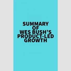 Summary of wes bush's product-led growth