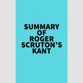 Summary of roger scruton's kant