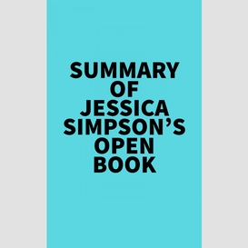 Summary of jessica simpson's open book