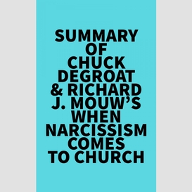 Summary of chuck degroat & richard j. mouw's when narcissism comes to church