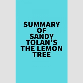 Summary of sandy tolan's the lemon tree