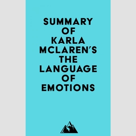 Summary of karla mclaren's the language of emotions