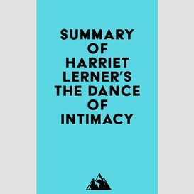 Summary of harriet lerner's the dance of intimacy