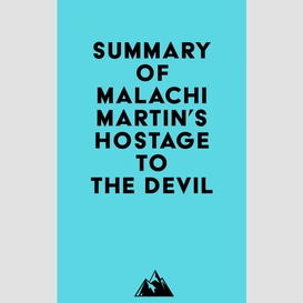 Summary of malachi martin's hostage to the devil