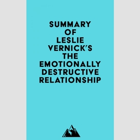 Summary of leslie vernick's the emotionally destructive relationship