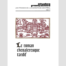 Études françaises. volume 32, numéro 1, printemps 1996